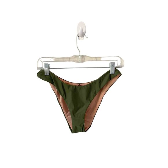 J. Crew High Rise Bikini Bottom Hunter Green Size Small NEW - Picture 1 of 7